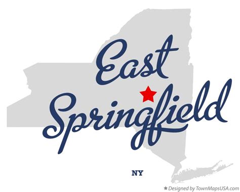 Map of East Springfield, NY, New York