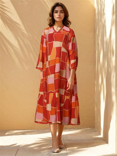 Super pretty muslin one piece dresses– Aashvi Couture