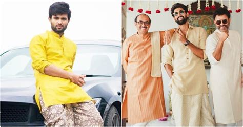 indian celebs acing  dhoti kurta combo
