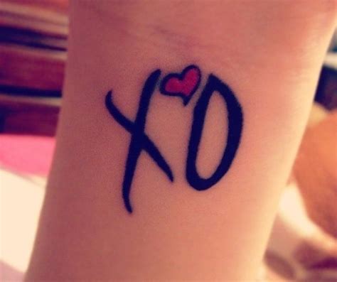 The Weeknd Xo Logo Tattoo