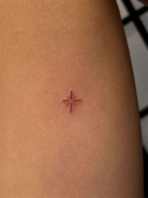 star tattoo | Red ink tattoos, Red tattoos, Red heart tattoos