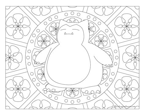 Pokemon Coloring Pages Snorlax at GetColorings.com | Free printable colorings pages to print and ...