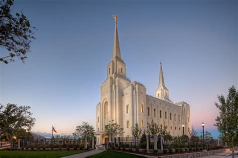 Brigham City Utah Temple in the Evening