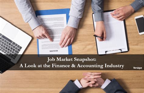 job market snapshot     finance accounting industry