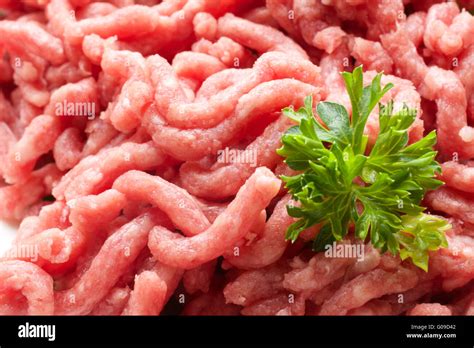 fresh ground beef stock photo alamy