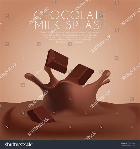 Dark Chocolate Flavored Milk Label Template Stock Vector (Royalty Free