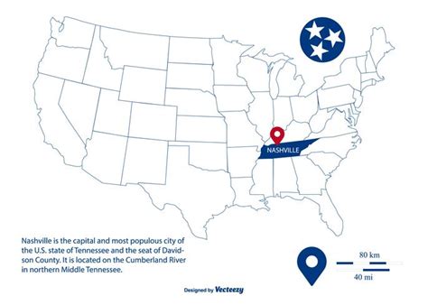 Outlined Vector Map Highlighting Nashville Tennessee 184278 Vector Art at Vecteezy