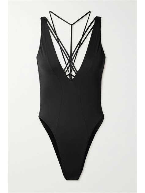 Agent Provocateur Marina Open-back Swimsuit In Black | ModeSens