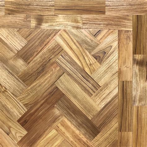 indonesian teak prime herringbone solid wood flooring