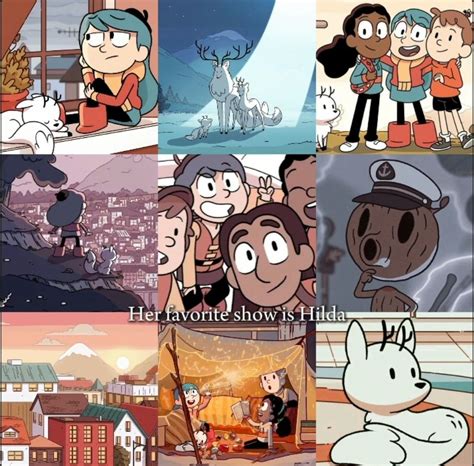 pin  rooooooooo  hilda good cartoons silly pictures childhood