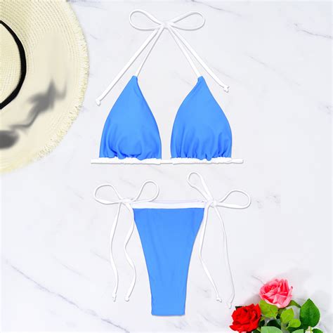 ylioge 2025 Summer Bikini Sets for Women 2 Piece Bathing Suits Trendy