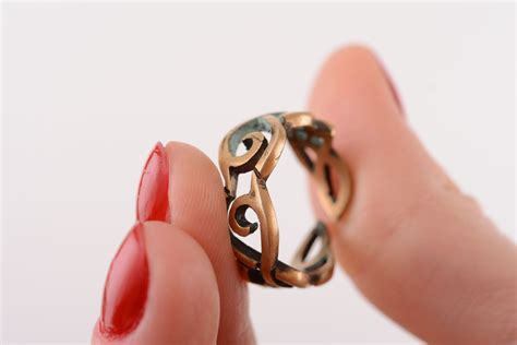 buy bronze ring  handmade goods  madeheartcom