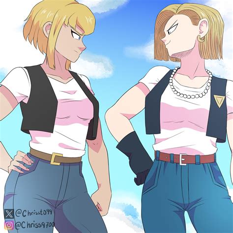 Kara and Android 18 Art by @Chrisst099 : r/SupermanAdventures