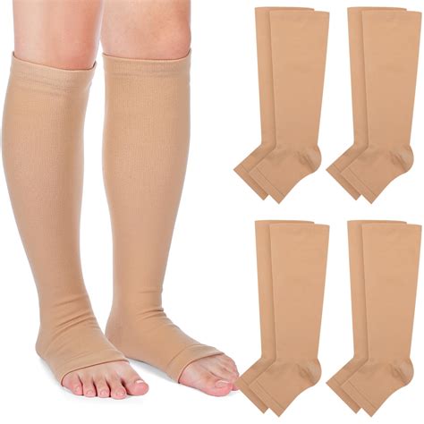 Coume 4 Pairs Leg Skin Protectors for Thin Skin Elderly Sleeves Protect