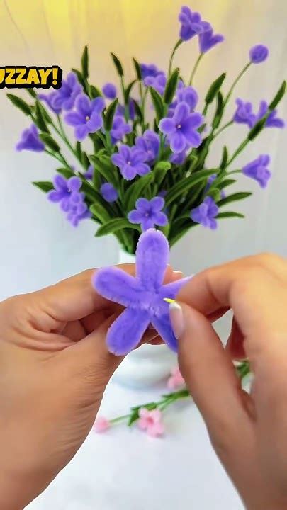 Create Pipe Cleaner Purple Orchid - Beautiful and Easy Craft!🌸 #Fuzzay ...