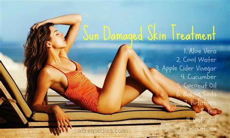 Top 14 Sun Damaged Skin Treatment & Home Remedies