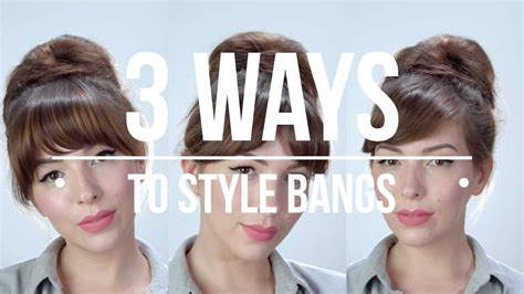 3 Ways to Style Bangs: Full Bangs, Bardot Bangs, Sideswept Bangs ...