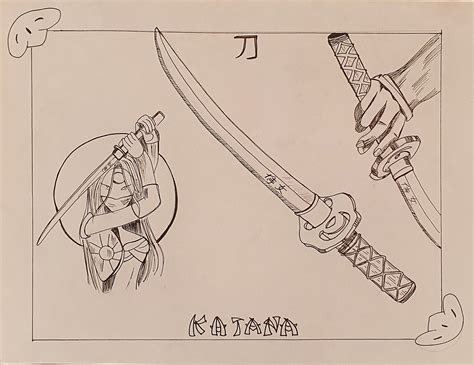 Anime Katana Sword Drawing