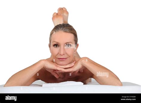 Woman in massage parlor Stock Photo - Alamy