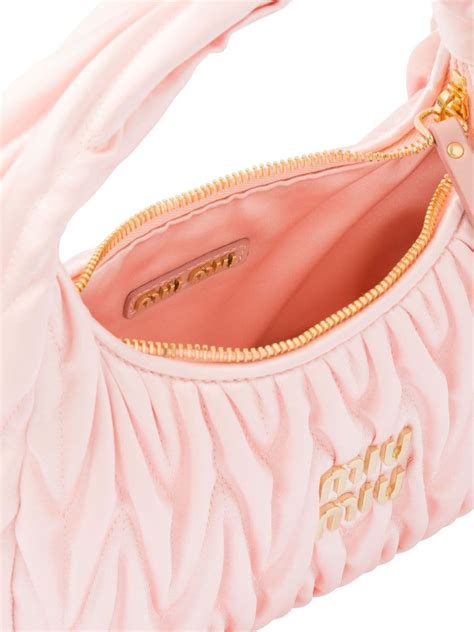 Miu Miu Wander Matelassé Satin Mini Bag - Farfetch
