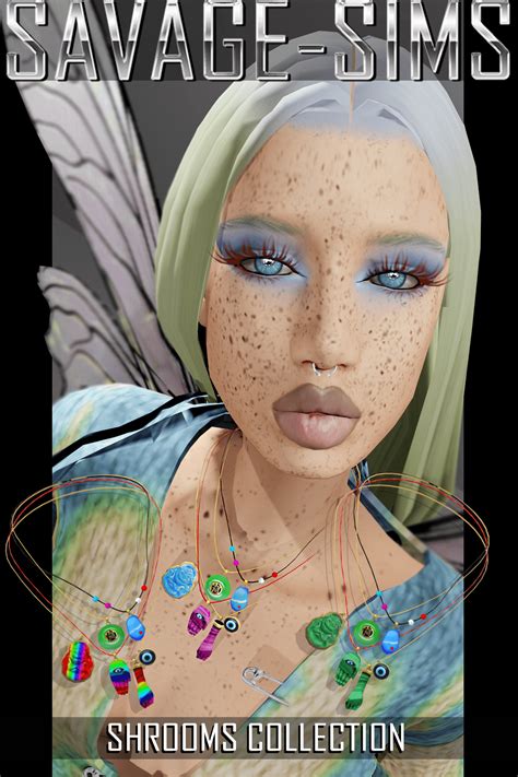 Sims 4 shrooms collection patreon exclusive 7 | Sims, Sims 4 tattoos