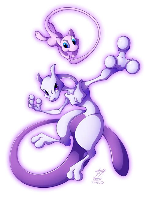 Number 150 and 151 by Retromissile on DeviantArt