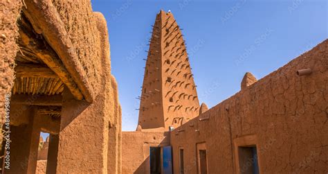 mud architecture   agadez   niger stock photo adobe stock