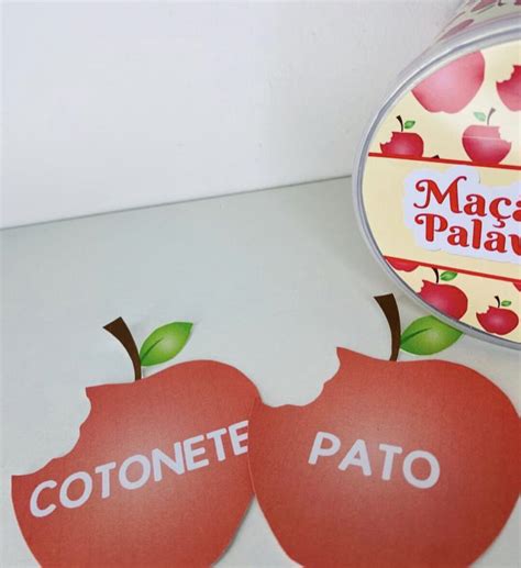 O Que Rima Com Maçã - Maçã das palavras – Abc da Scarlett – Materiais pedagógicos Digital