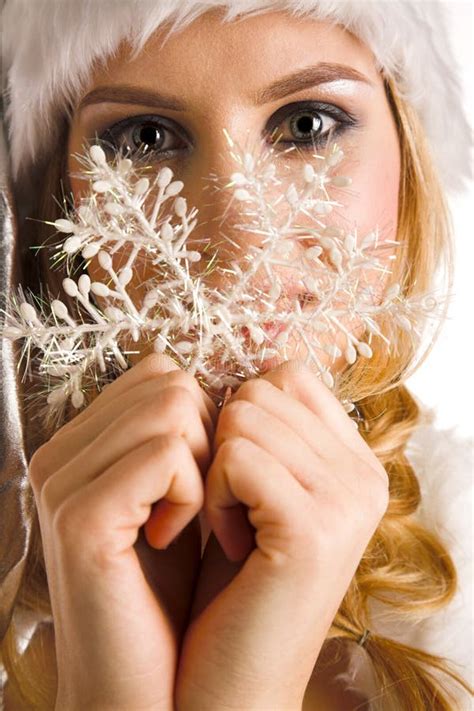 beauty santa stock photo image  expression holiday