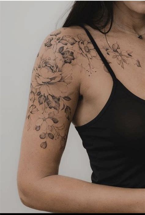 Feminine Shoulder Tattoos | Sleeve Tattoo Inspiration