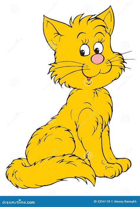 Yellow Cat (vector Clip-art) Royalty Free Stock Photos - Image: 3354118