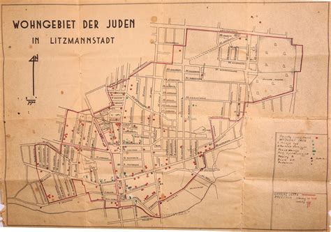 A Handwritten Map of the Lodz Ghetto - Early 1940's - Winner'S Auctions