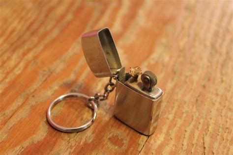 Vintage Mini Zippo Style Lighter Keychain | Zippo, Lighter, Keychain