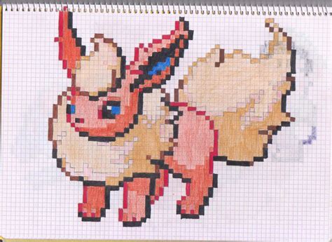 Flareon Pixel Art Grid | [#] New Concept