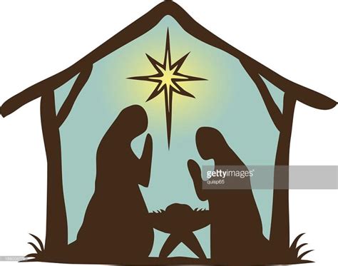 Silhouette Nativity Scene at GetDrawings | Free download