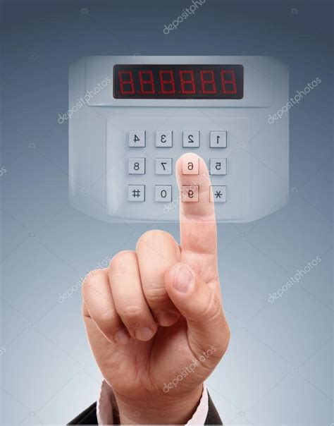 man entering codes safe stock photo  tkemot