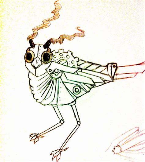 Steampunk Bird Drawing at GetDrawings | Free download
