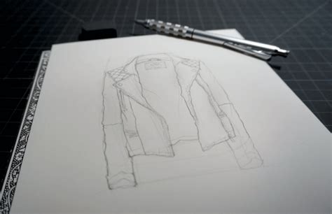 Leather Jacket Sketch at PaintingValley.com | Explore collection of ...