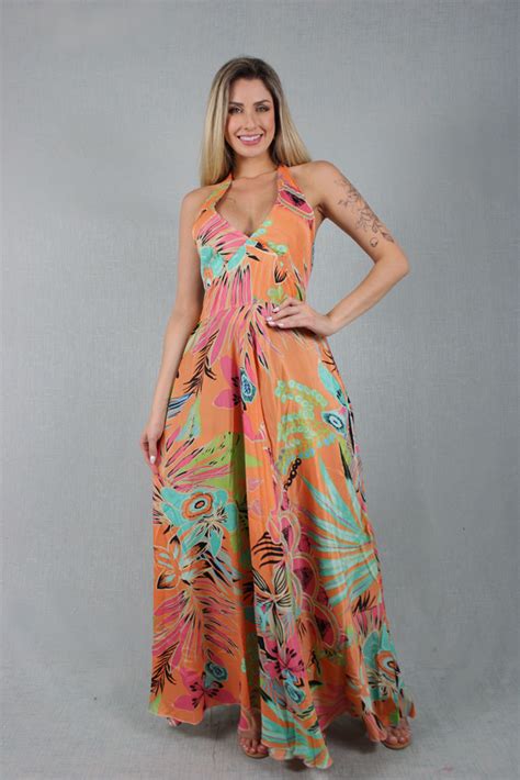 Vestido De Seda Longo - Vestido longo de seda LDR-22 - Palak Fashions - Atacado de Moda Indiana