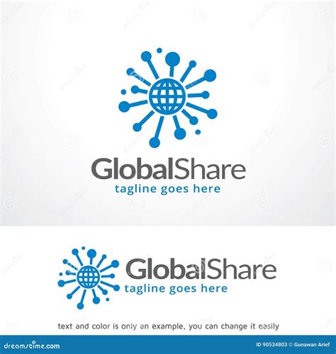 Global Share Logo Template Design Vector, Emblem, Design Concept ...