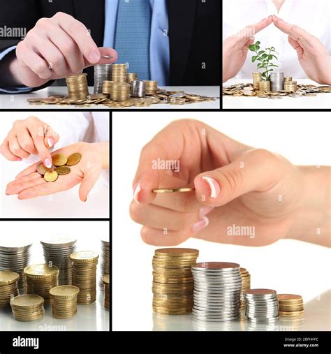 finance concept collage stock photo alamy