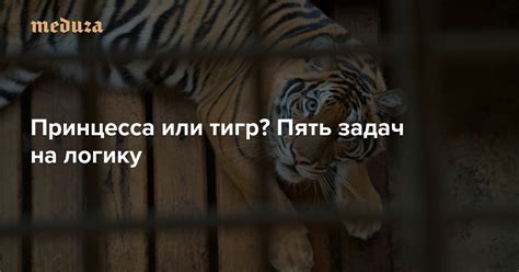 Принцесса или тигр? Пять задач на логику Памяти их составителя ...