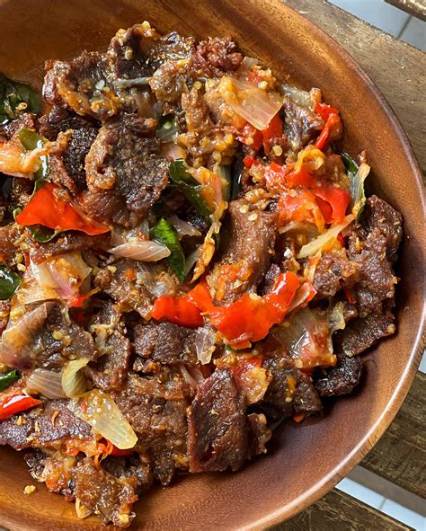 resepi daging goreng cili padi limau kecur air liur