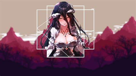 Wallpaper : Overlord anime, Albedo OverLord, anime girls, picture in picture 1920x1080 - AlexRYA ...