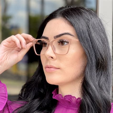 Óculos de Grau Retangular Nude Veronica - Safine Óculos