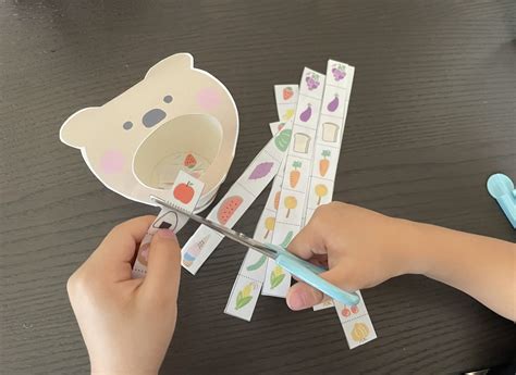 はじめてのはさみ 1回切りをしてみよう♪ ダウンロード素材あり 遊びながら練習できる | めかぶかあちゃんのこそいろ