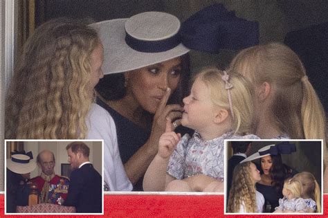 Meghan Markle caught shushing young royals at Queen's Jubilee with ...