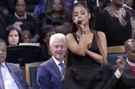 Bill Clinton Stares At Ariana Grande's Butt During Aretha Franklin ...