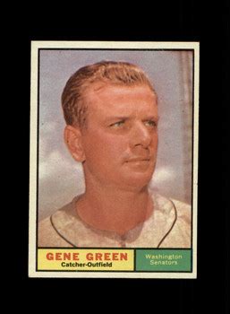 gene green topps  senators  opc baseballcom