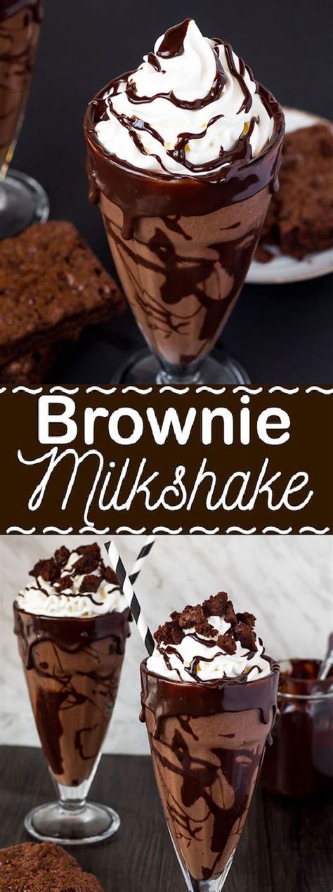 brownie milkshake dishes food tips food recipes food recipes